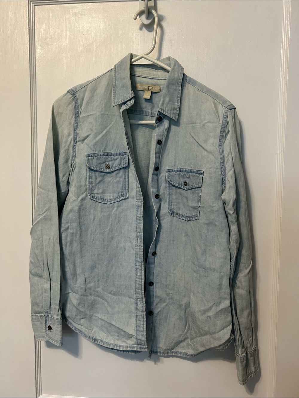 Banana Republic Light Blue Denim Shirt Jacket